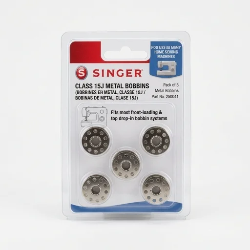 Singer Class 15 Bobbins (Metal, Class 15J)